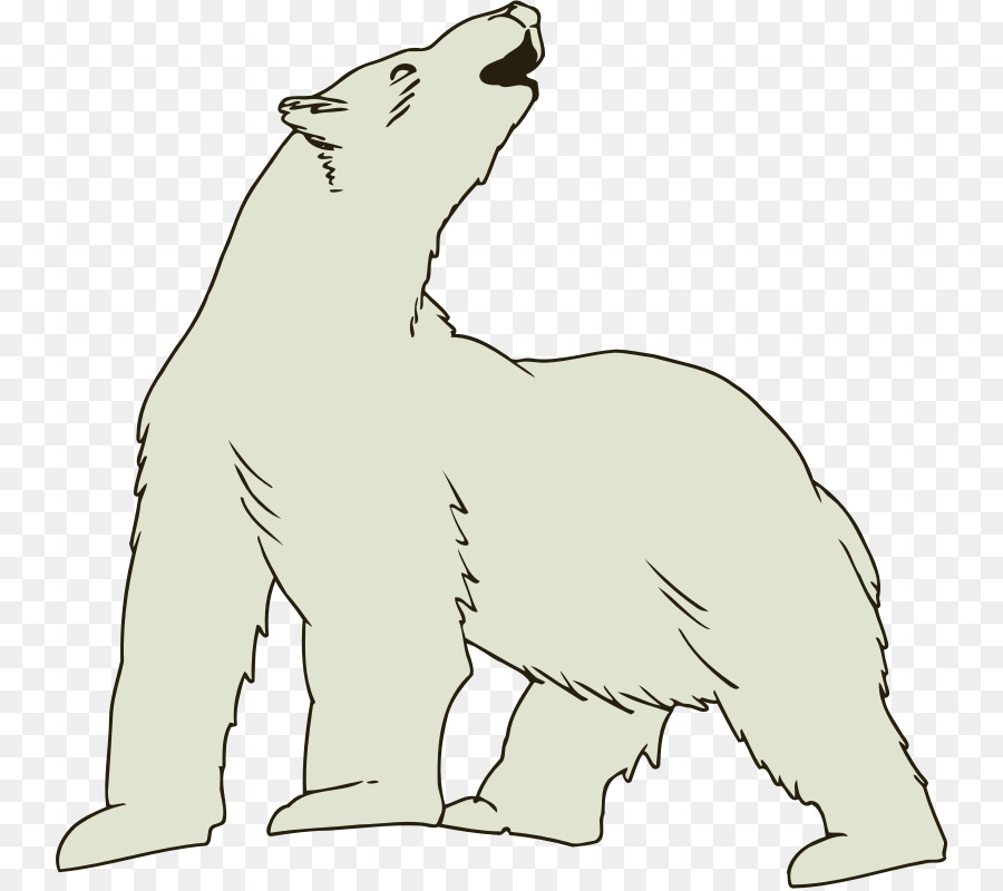 Polar Bear Cartoon clipart.