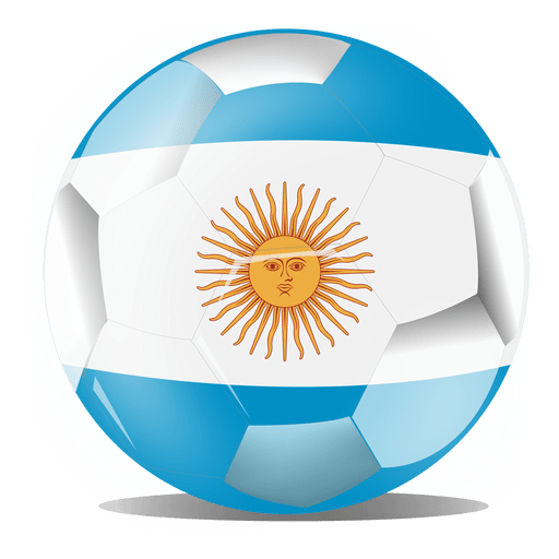 Argentina football flag.