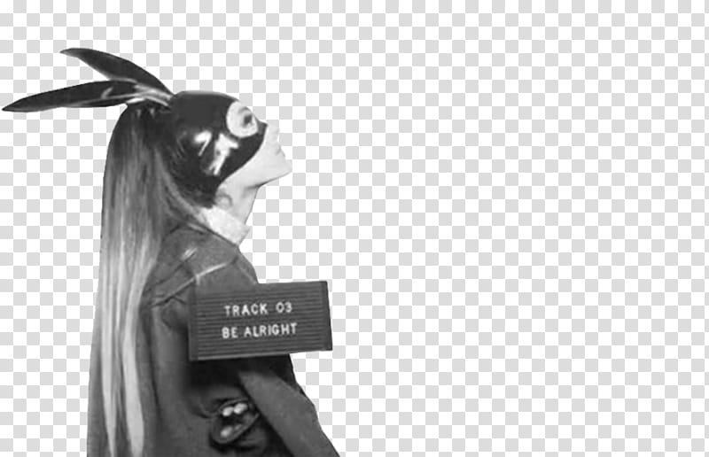 Ariana Grande Dangerous Woman, woman in black mask standing.