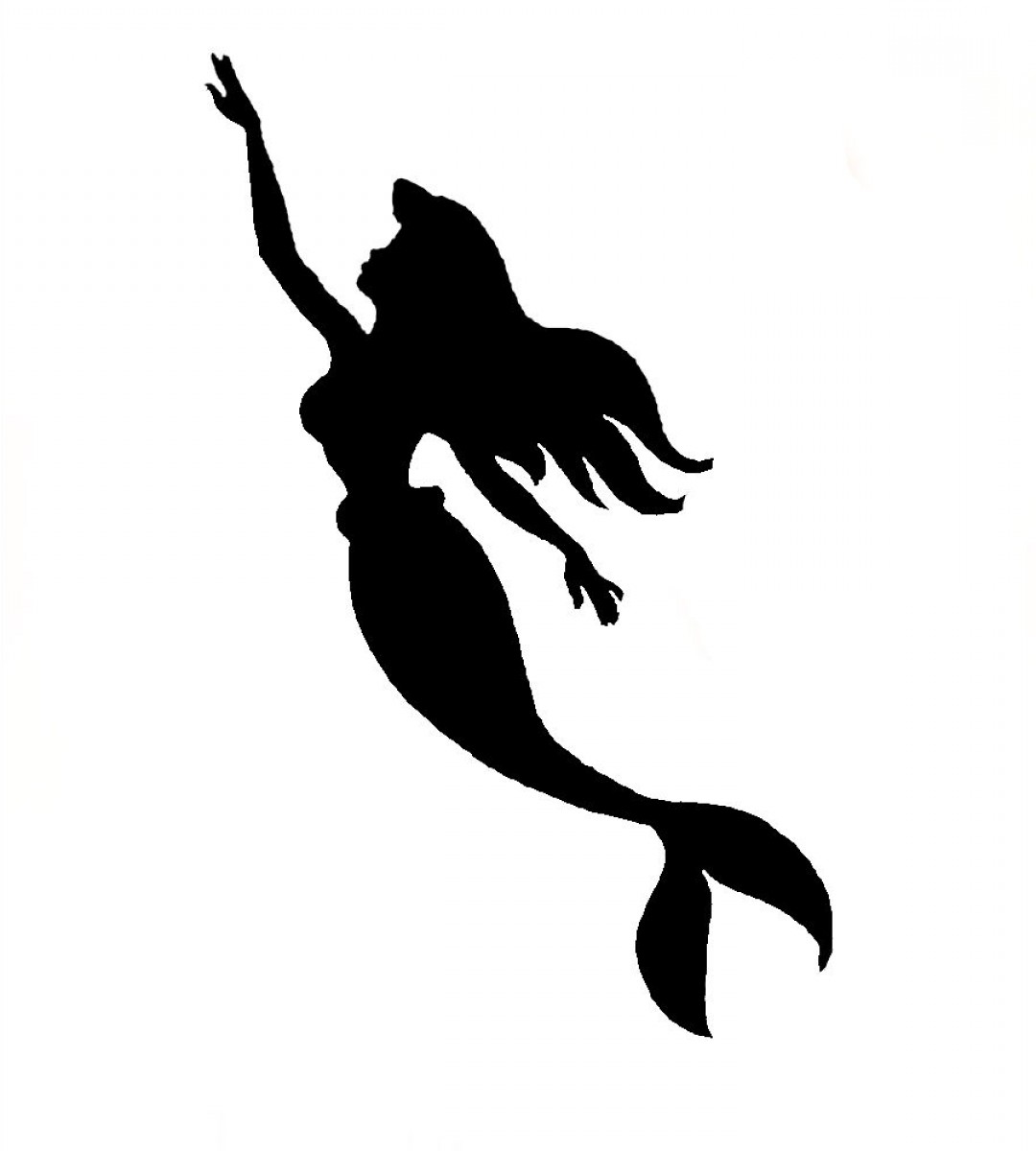 Ariel The Little Mermaid Silhouette.