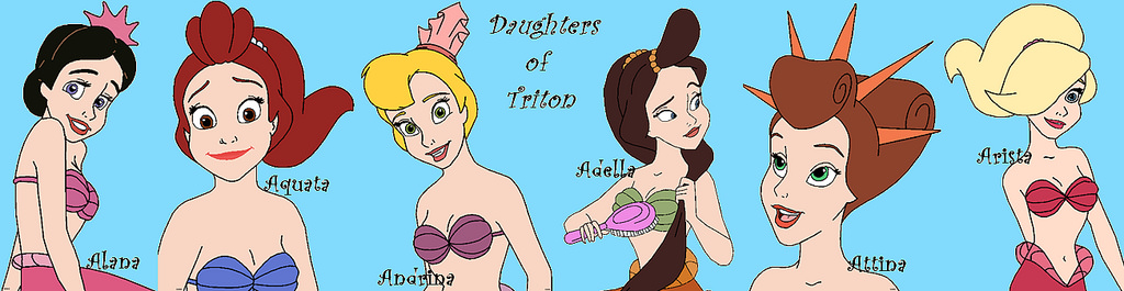 Daughters of Triton Clipart.
