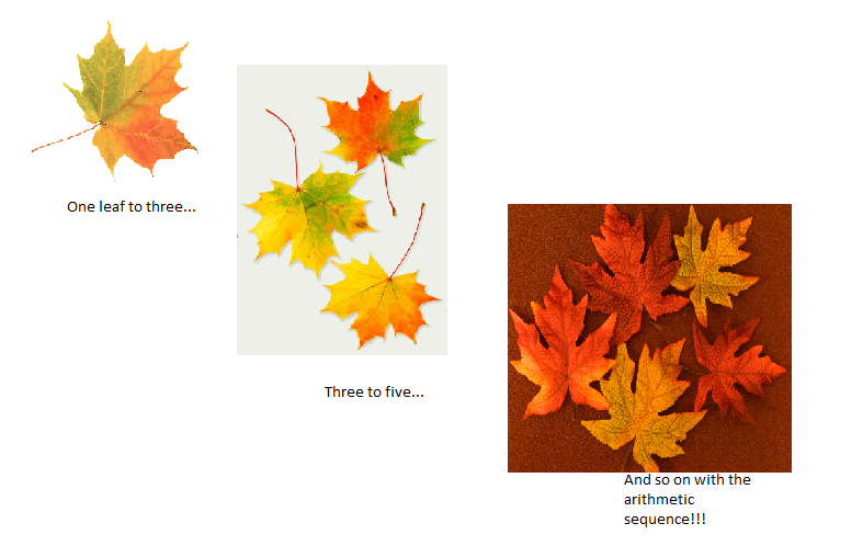 Arithmetic sequences in leaves!!!.