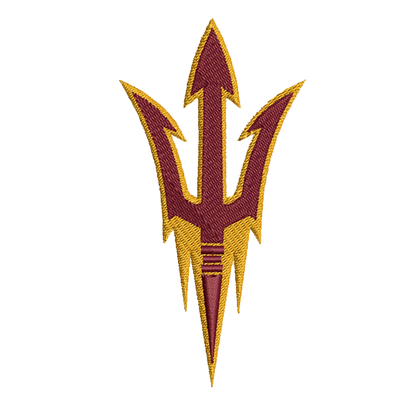Arizona State Sun Devils embroidery design INSTANT download.