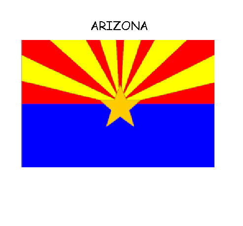 Arizona State Flag Clipart.