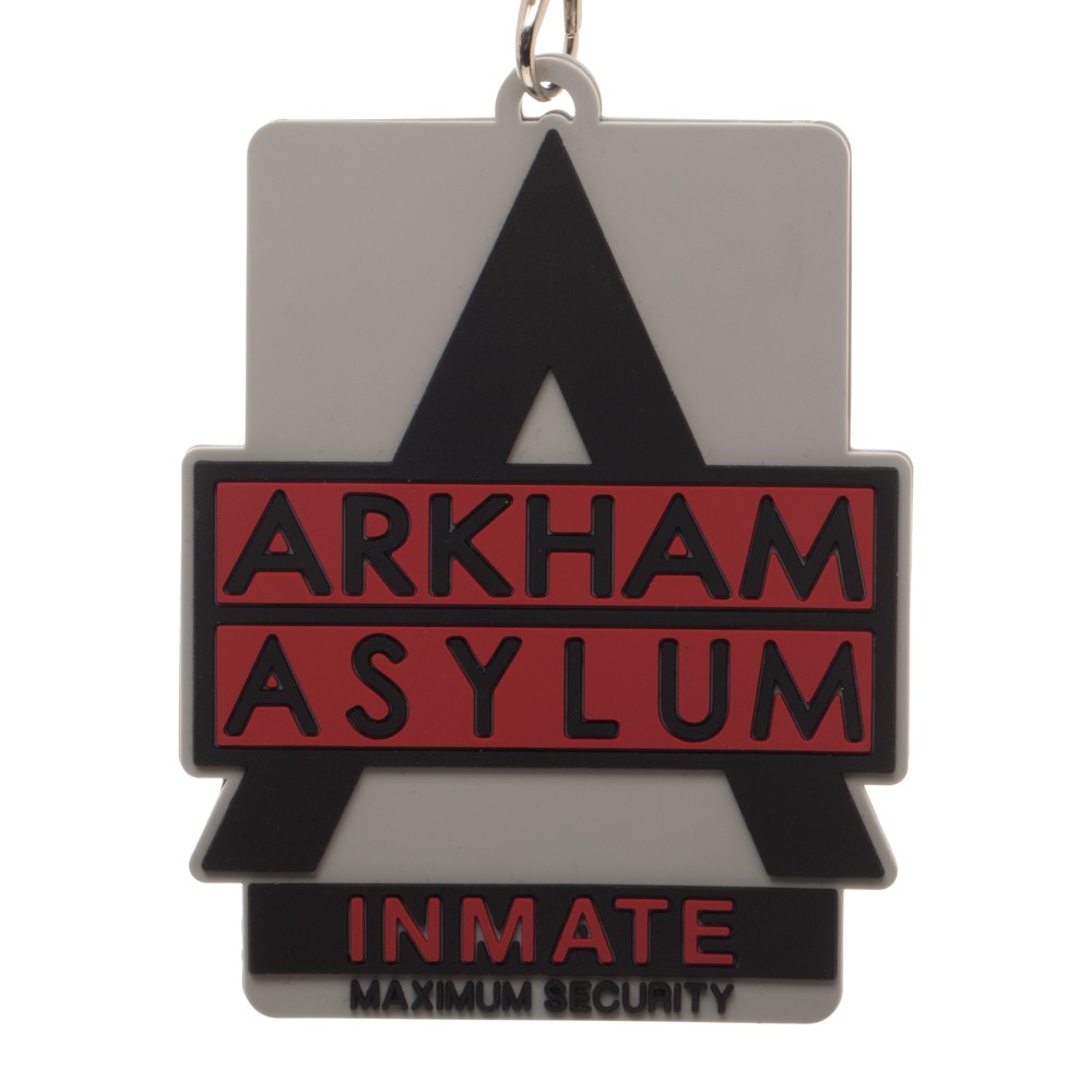 Batman Arkham Asylum Inmate Logo Lanyard with Rubber Logo ID Holder NEW  UNUSED.