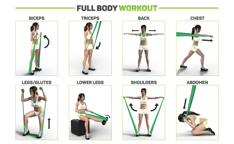 Premium Exercise Bands and Door Anchor.
