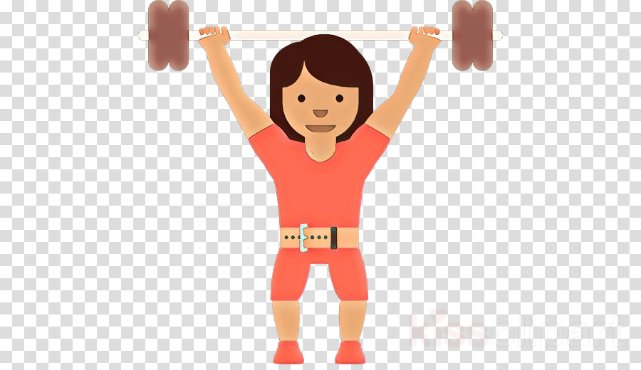 weightlifting cartoon arm barbell joint clipart.