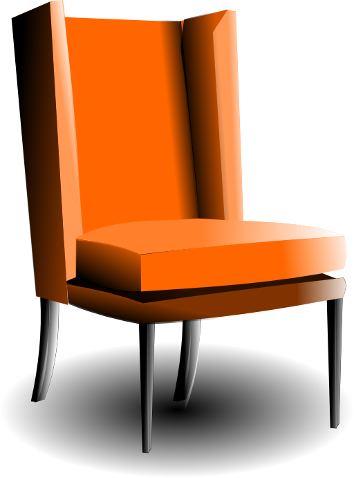 Old Fashioned Armchair Clipart.