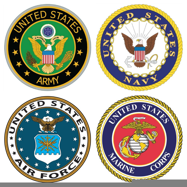 Armed Forces Seals Clipart.