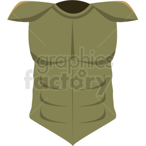 chest plate game armor vector icon clipart . Royalty.