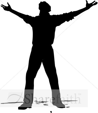 Arms Open Wide Clipart.