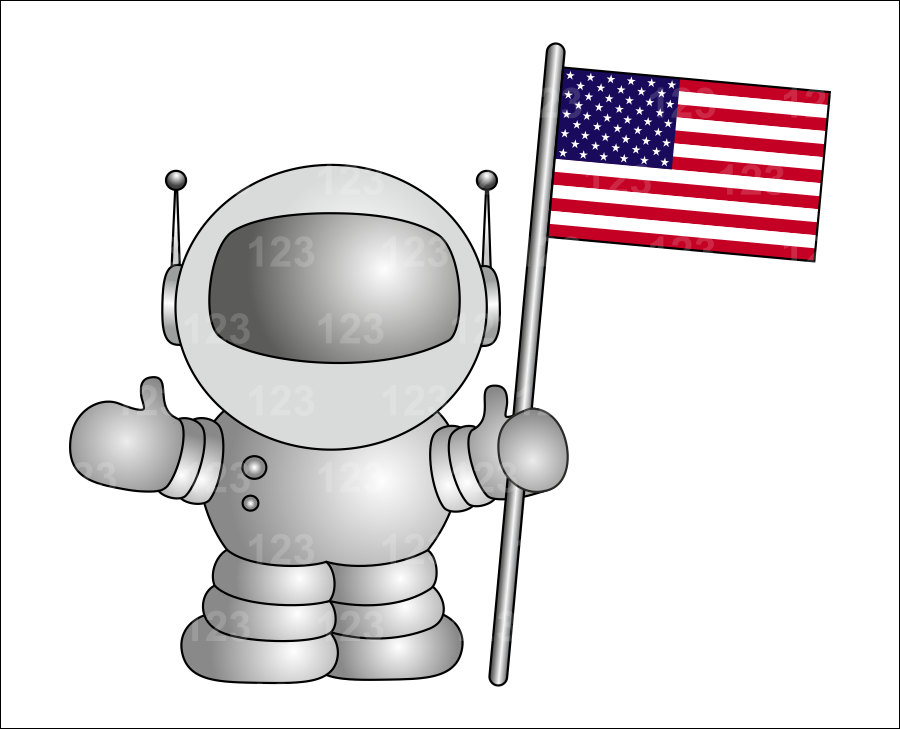 Neil armstrong clipart.