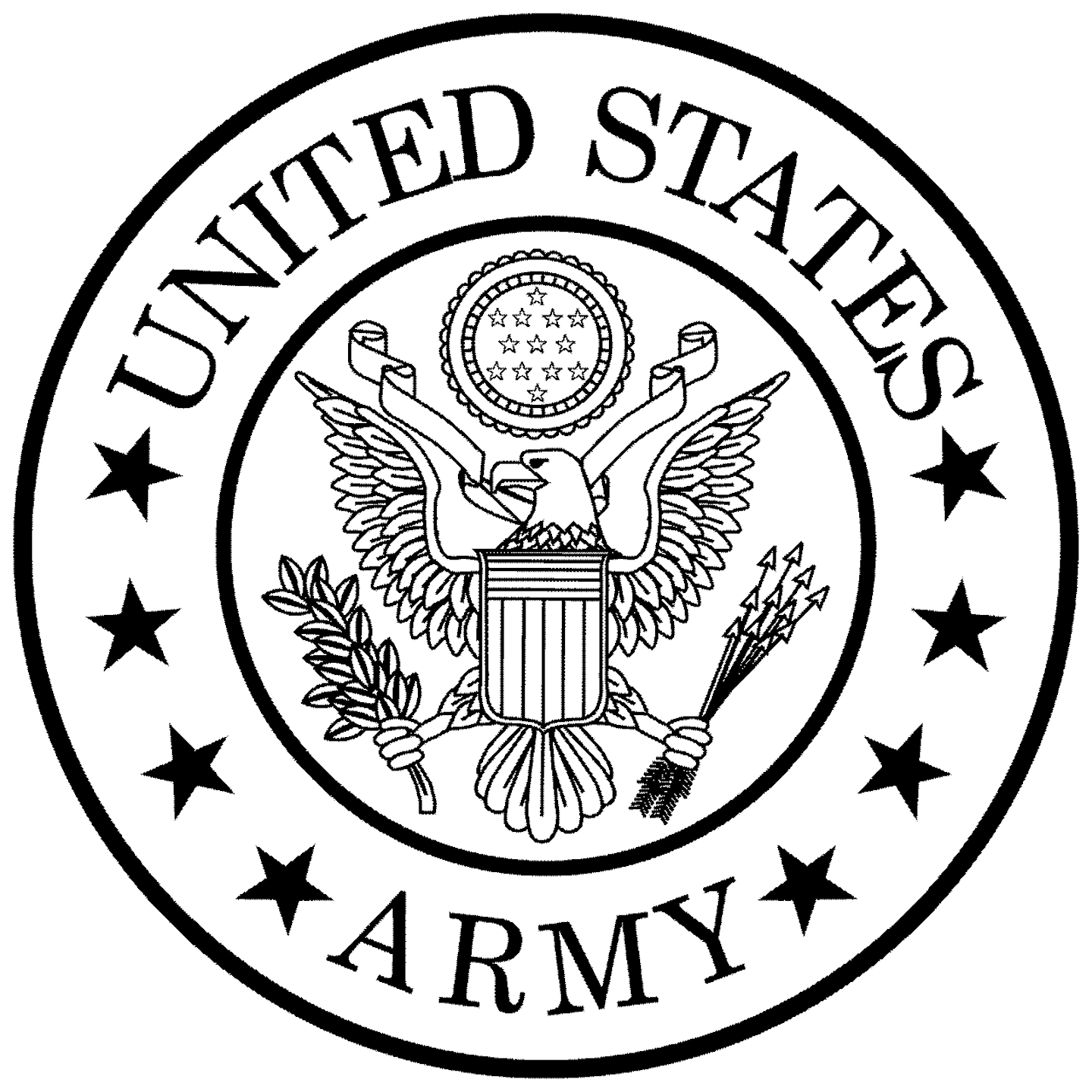 Army Clipart Black And White at netconnorblog Blog