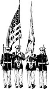 Army Color Guard Clipart.