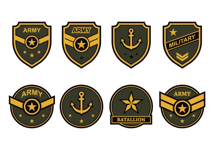 Free Army Emblem Vector.