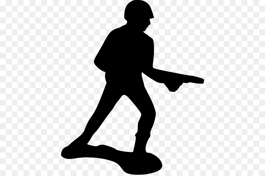 Soldier Silhouette png download.