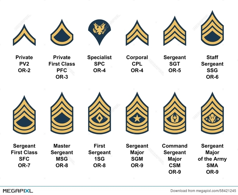 army-clipart-rank-army-military