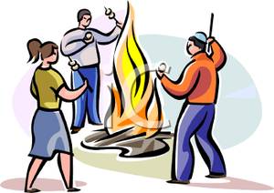 Around The Campfire Clipart.