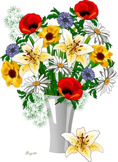 Flower Arrangement Clipart.