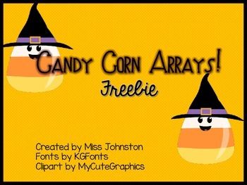 Candy Corn Arrays! Freebie.