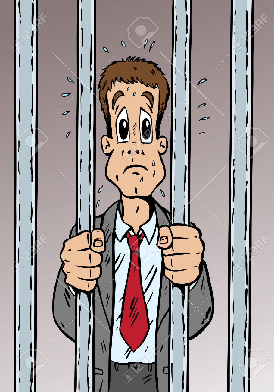 Man Getting Arrested Clipart.