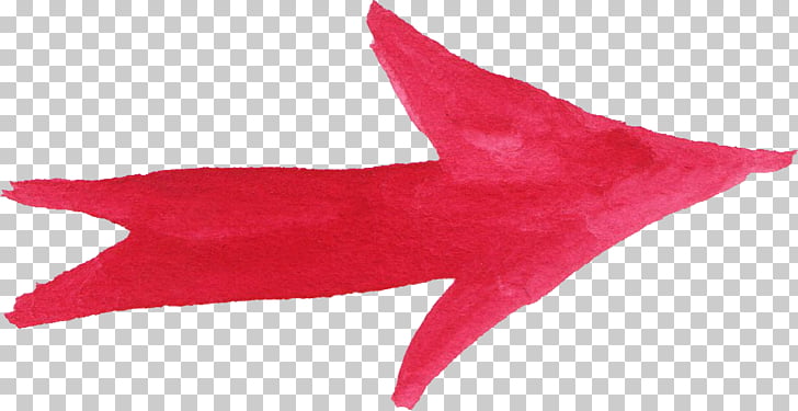 Arrow Watercolor painting, watercolor red PNG clipart.