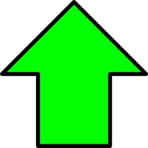 Green Up Arrow Clip Art at Clker.com.