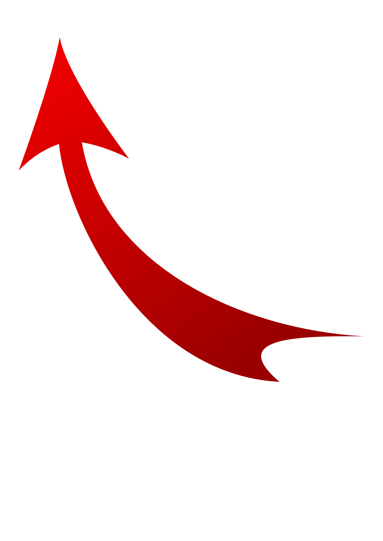 Curved up arrow png #12456.