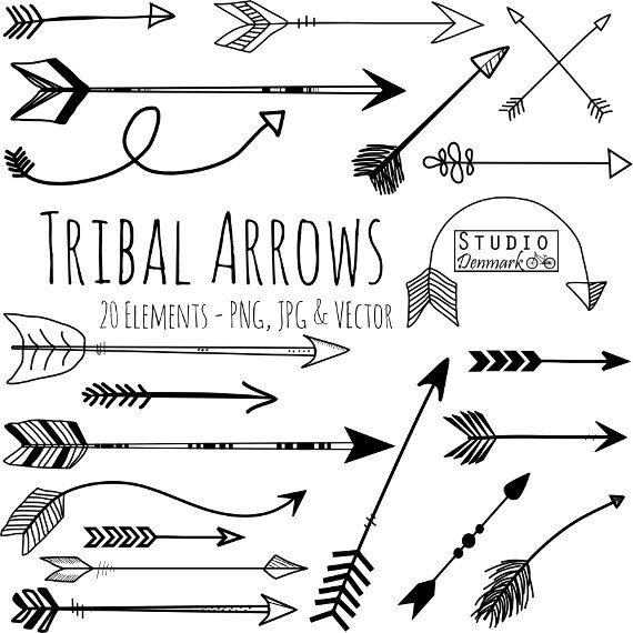 Tribal Arrow Clipart and Vectors.