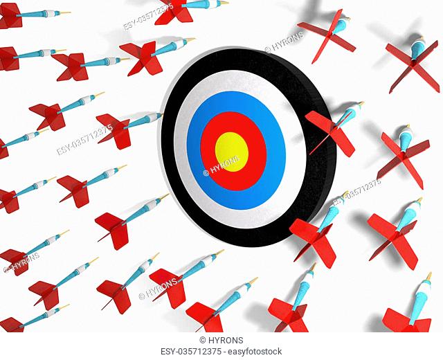 Arrows missing target Stock Photos and Images.