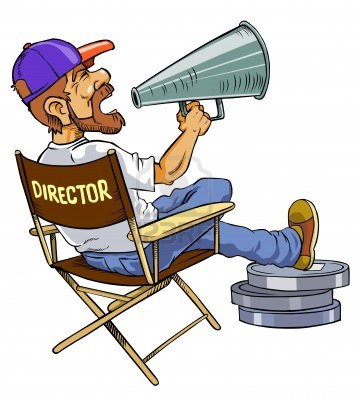Movie director clipart.