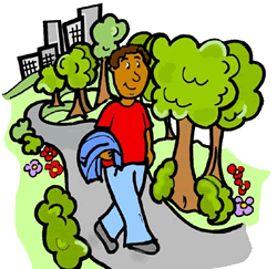 Walk In The Park Clipart.