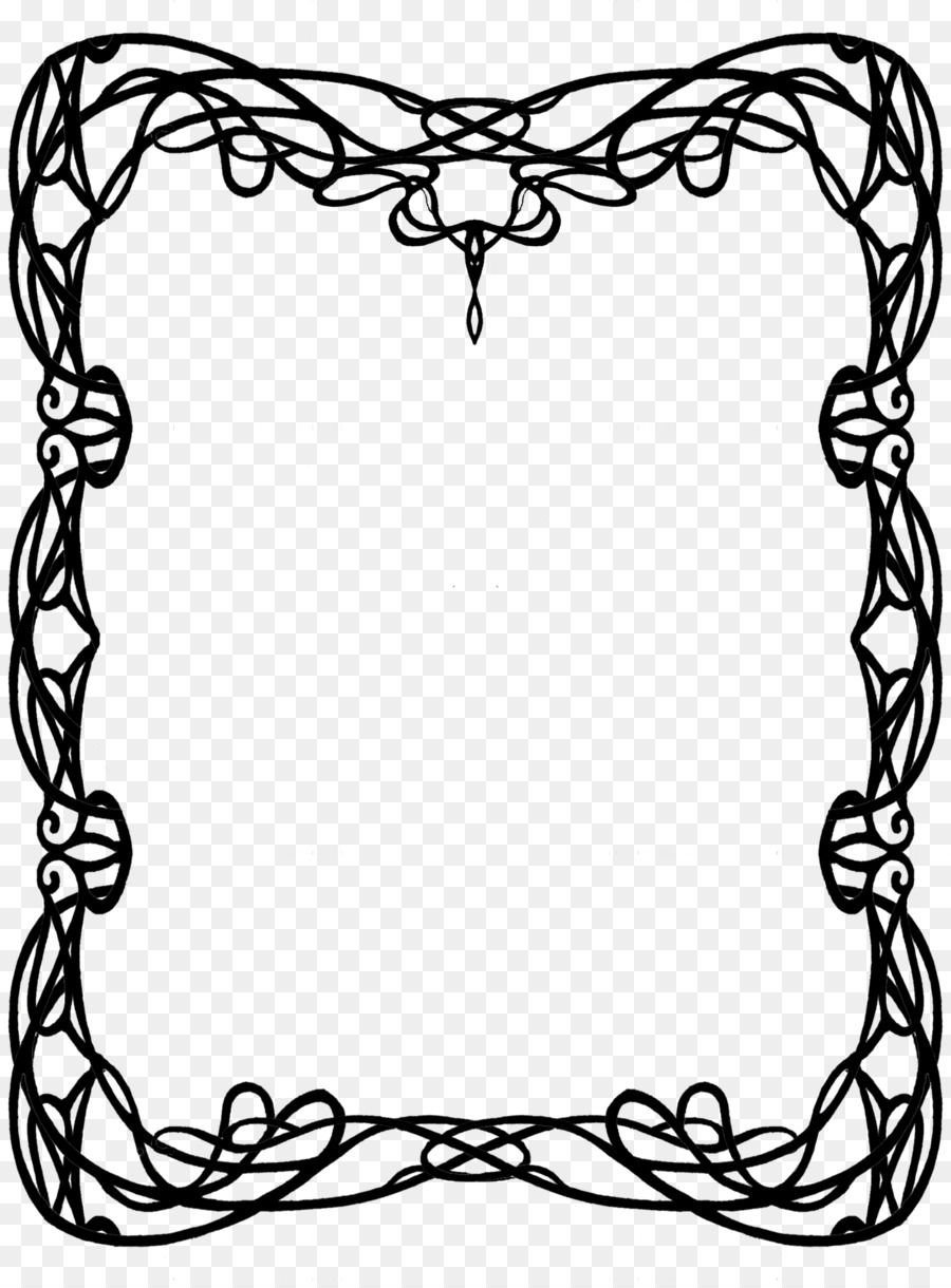 Black And White Frame png download.