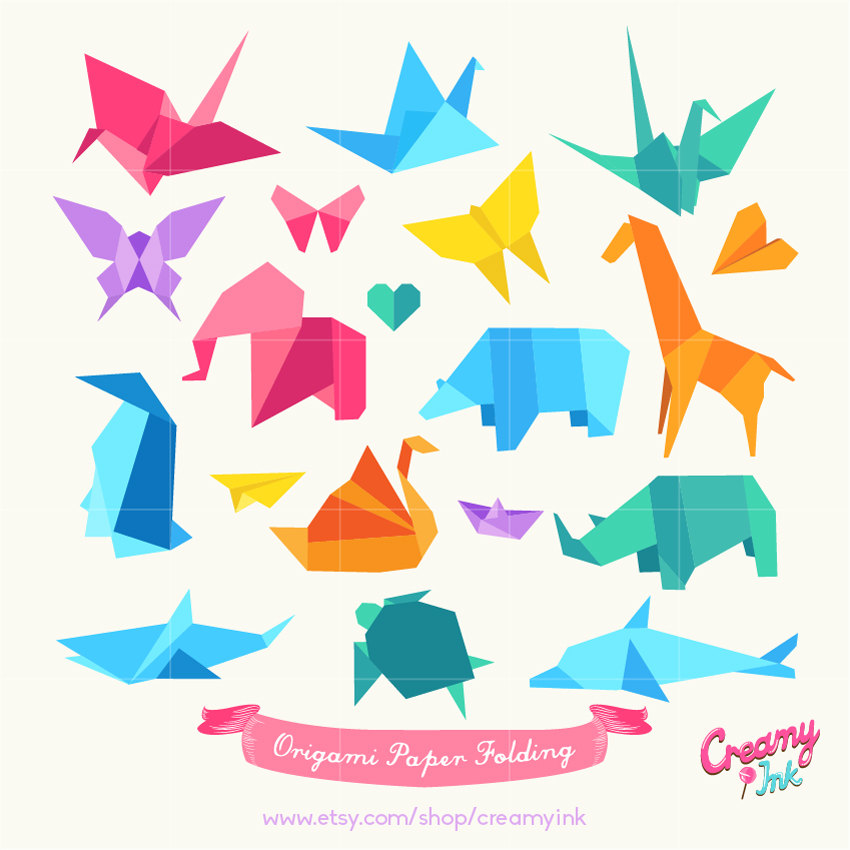 Art of paper folding clipart - Clipground