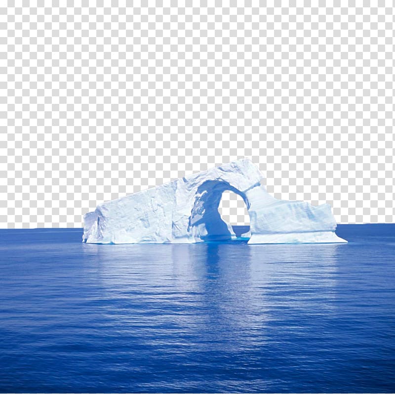 Iceberg Arctic Ocean Polar ice cap, Sea iceberg transparent.