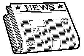 Newspaper article clipart.
