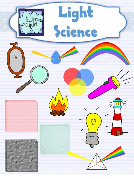 Light and Colors Science Clip Art.