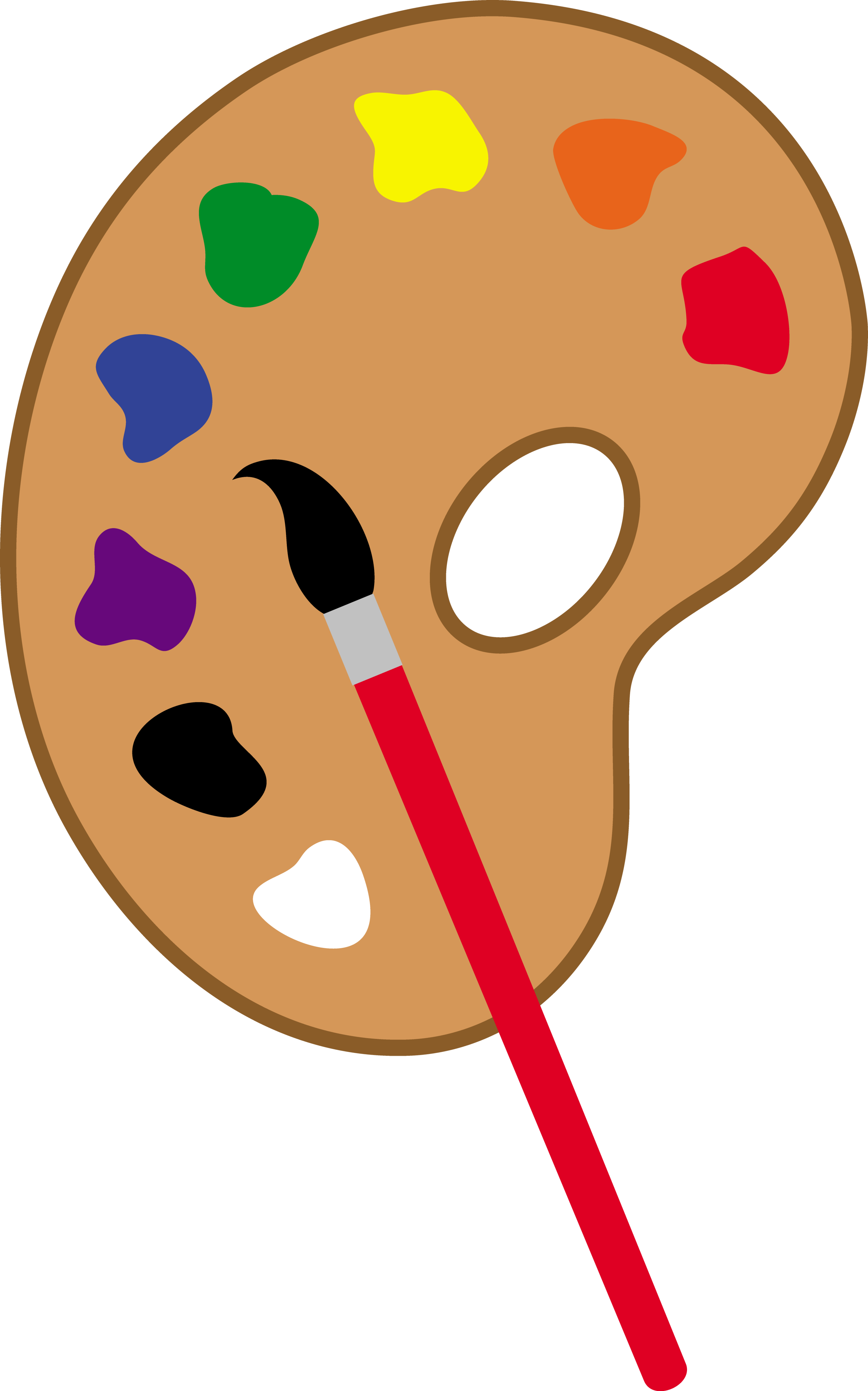 Clipart artist palette.