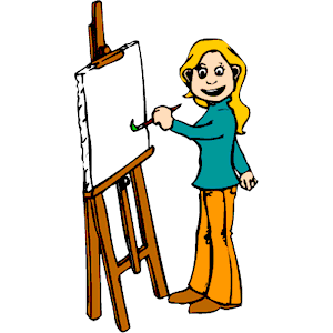 Artist Painting clipart, cliparts of Artist Painting free.