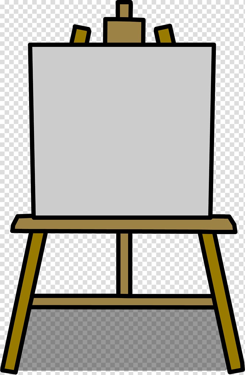 Easel Painting Art Drawing , canvas transparent background.
