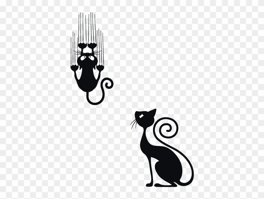 Black Cat Clipart Cat Scratch.