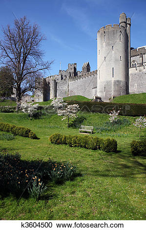 Stock Photography of Castle medieval English Arundel k3604500.