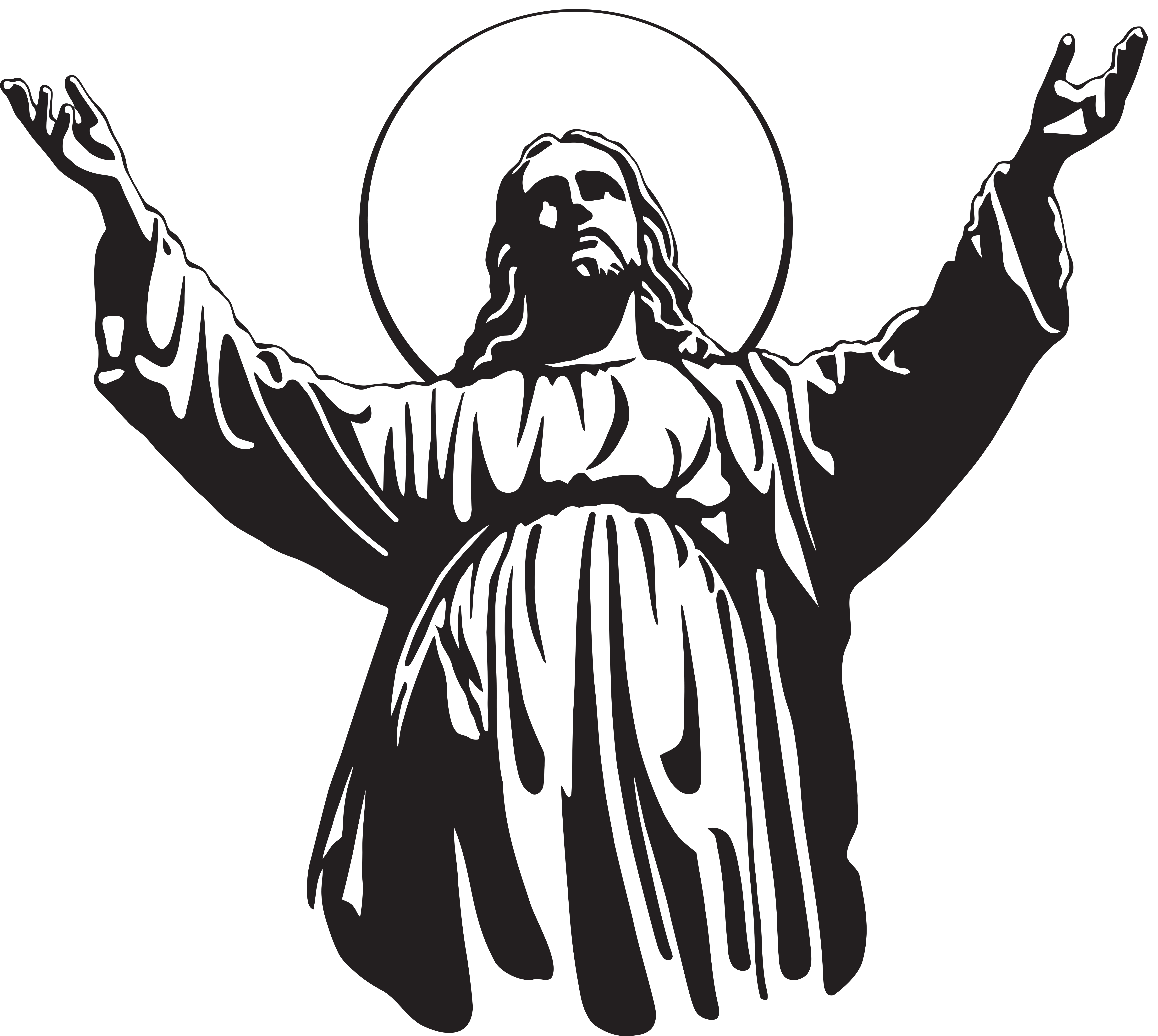 Ascension clipart jesus swirl clipart images gallery for.