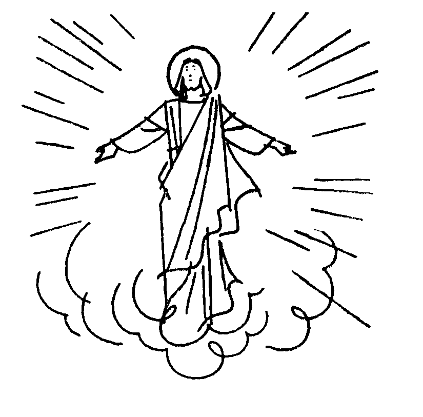 Jesus clipart ascension day, Jesus ascension day Transparent.