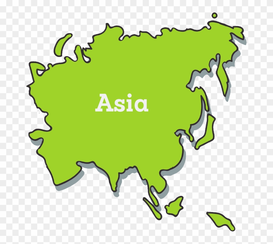 Asia Pacific Map Clip Art 0476