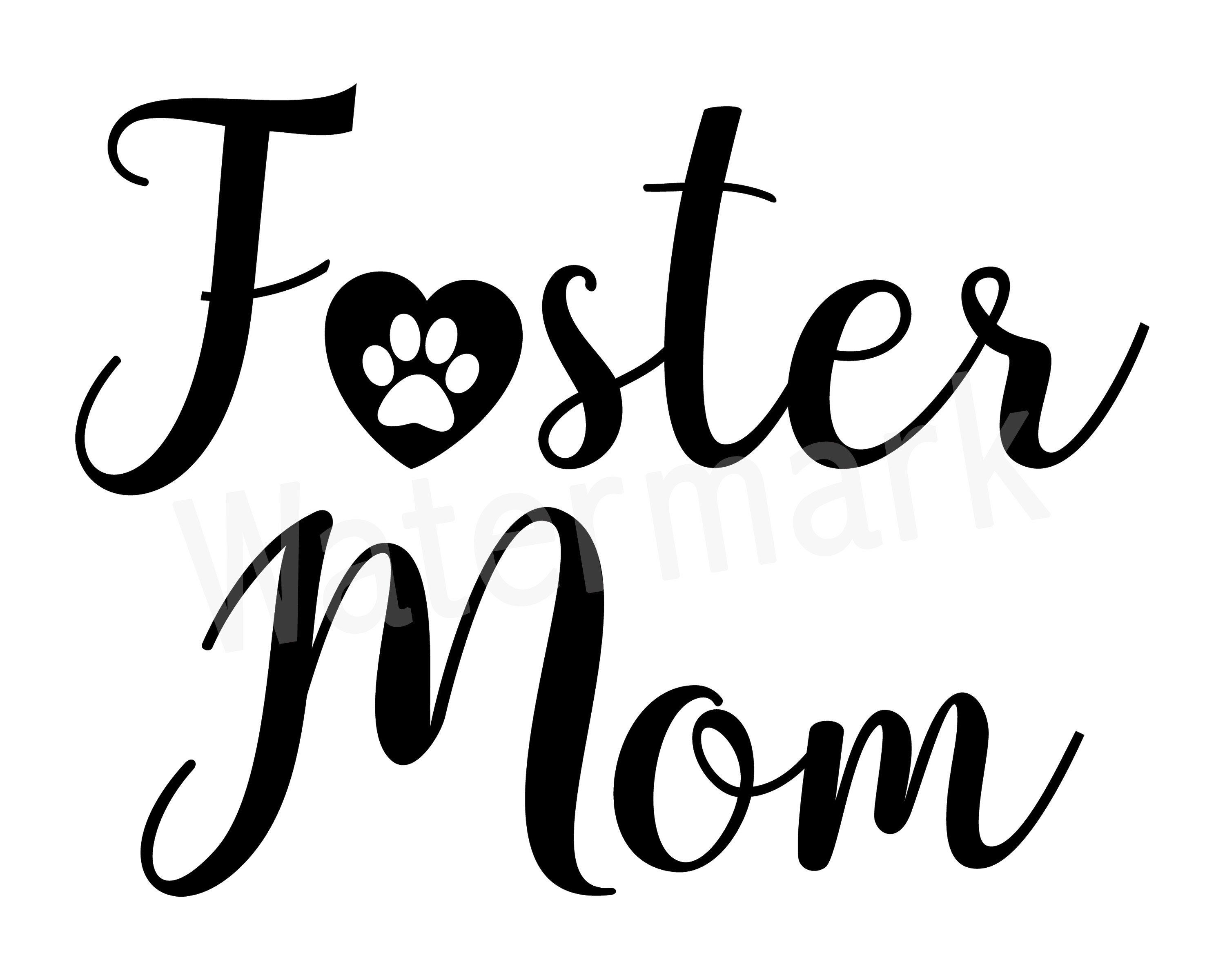Foster Mom SVG, Pet Travel Mug, Window Decal Sticker, Pet.