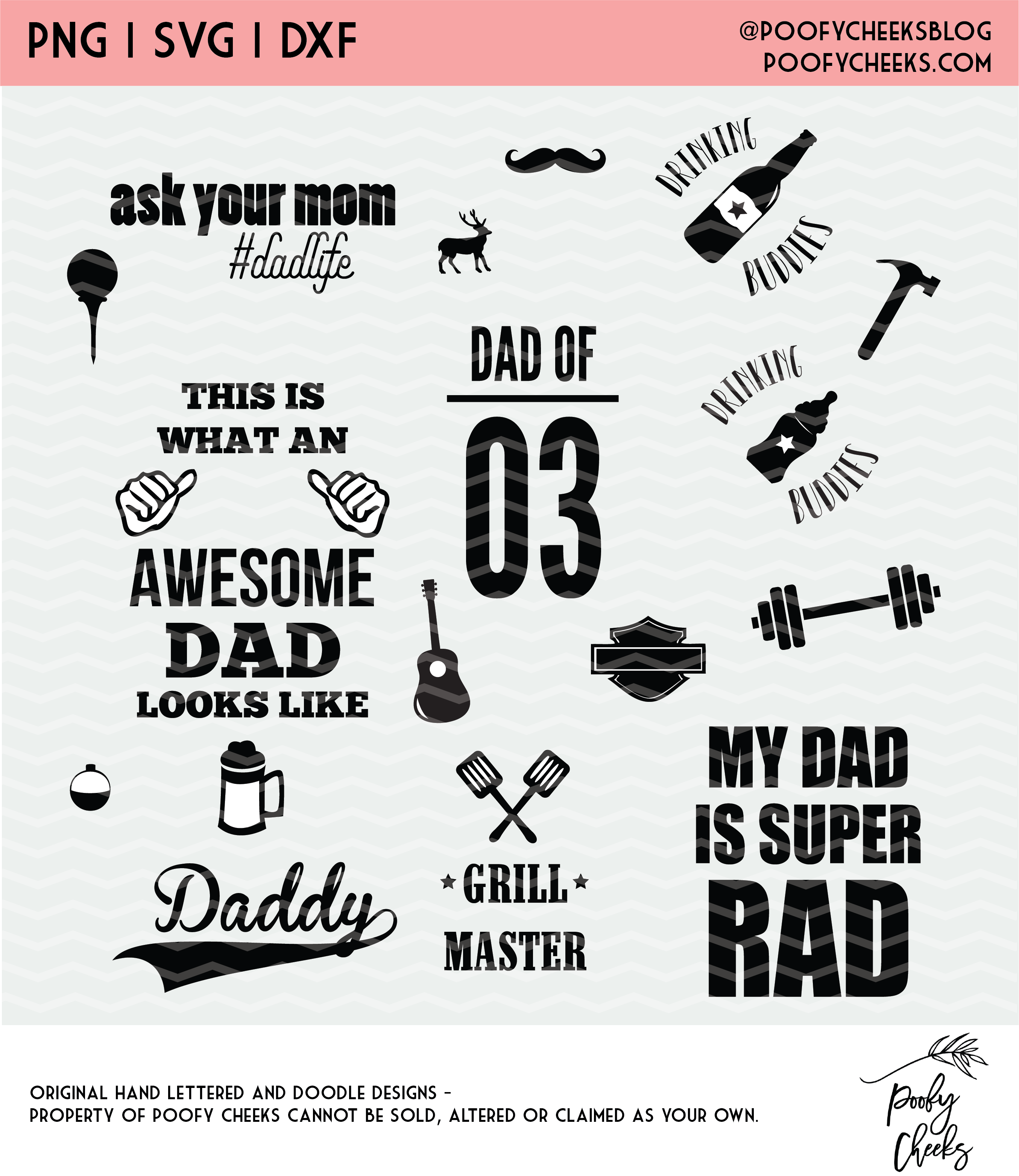 Father\'s Day Cut File Bundle.