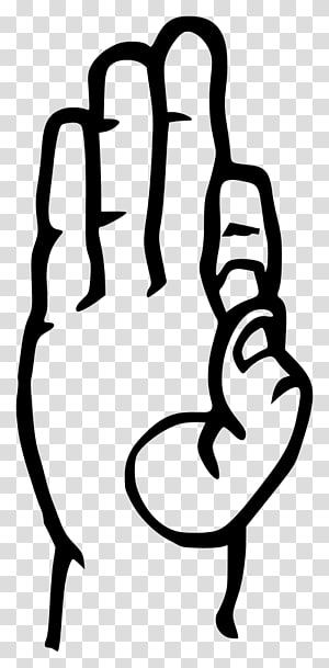 American Sign Language F Alphabet Letter, language.