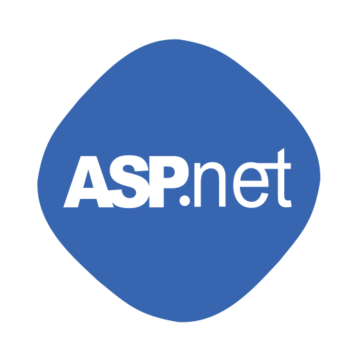 Asp, asp.net, logo, net, network icon.