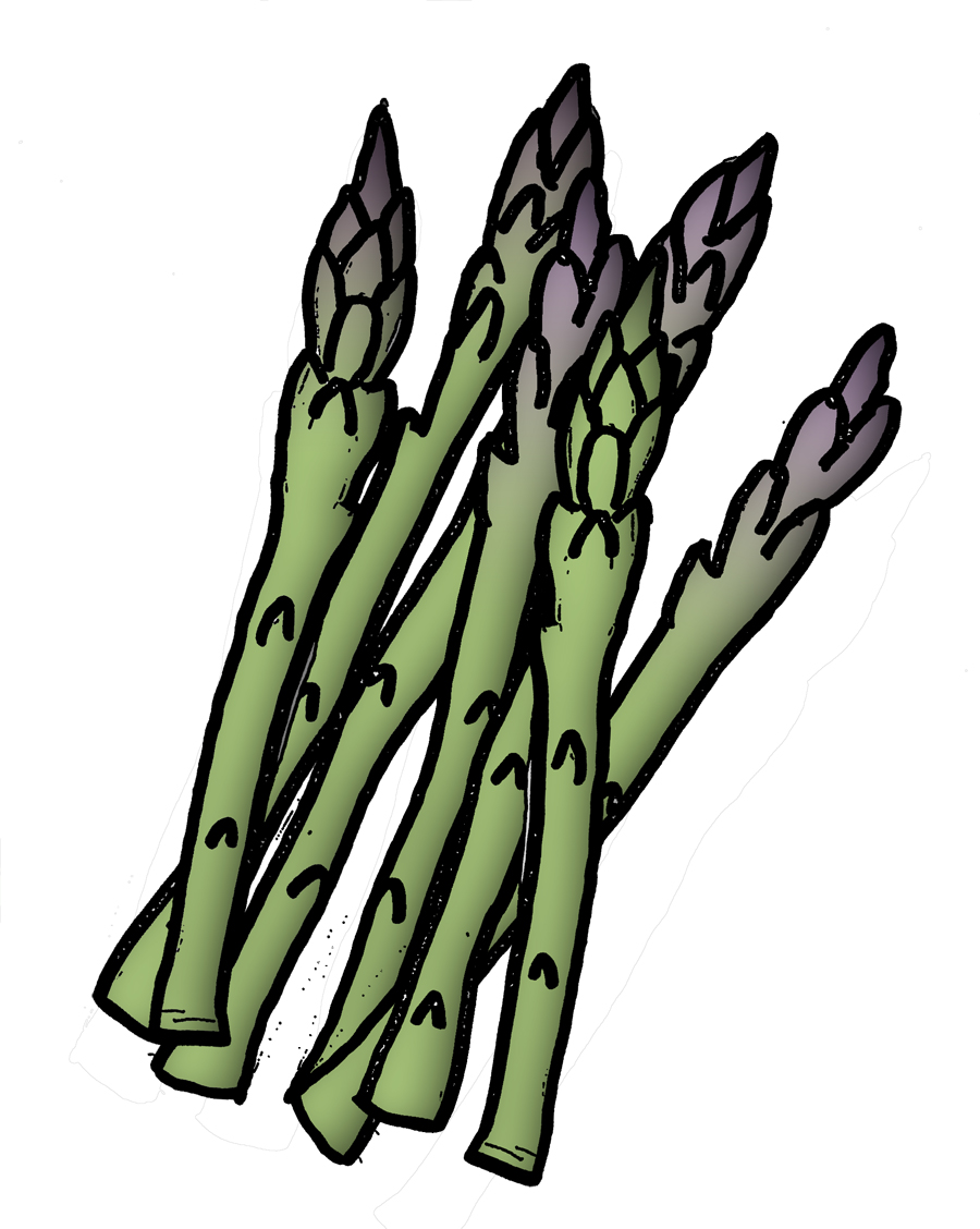 Free Asparagus Clipart Black And White, Download Free Clip.